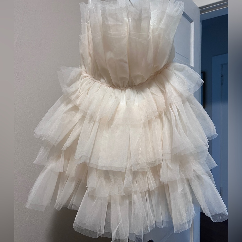 MABLE RUFFLE STRAPLESS MINI - Picture 2 of 5